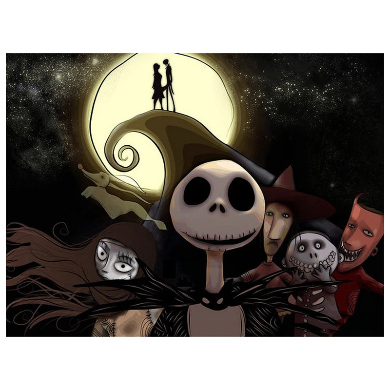 

5D Diamond Painting Kit Jack Skellington Nightmare Before Christmas By Diamond Embroidery DIY Rhinestone Mosaic Full Wall Decor