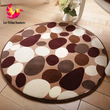 Имитация норковых волос, Защита окружающей среды высокого класса, прикроватный круглый ковер для спальни, Противоскользящий коврик для занятий фитнесом, йогой