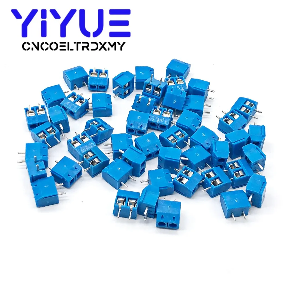 20-50pcs KF301-2P 2 Pin Plug-in Screw Terminal Block Contor 5.08mm Pitch