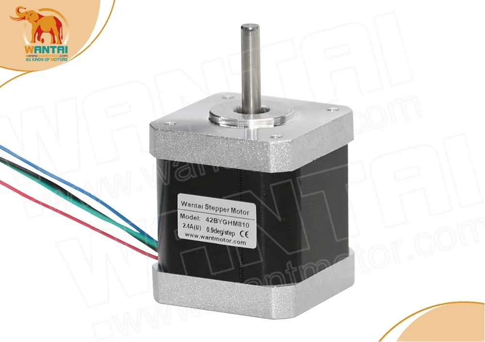 1 шт. Nema 17 Wantai шаговый двигатель 60OZ-IN, 2.4A 42BYGHM810 CNC 3D Pruser RepRap принтер
