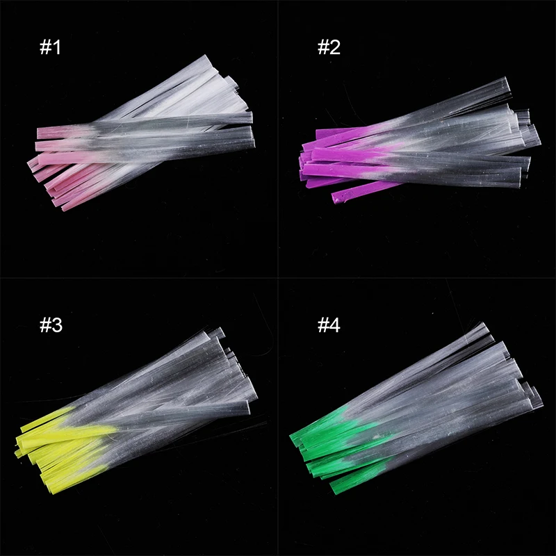 Professional Nail Fiberglass for Nail Art Quick Extension Pink Yellow Green Mixed Colors Design Acrylic Nail Beauty DIY Tips