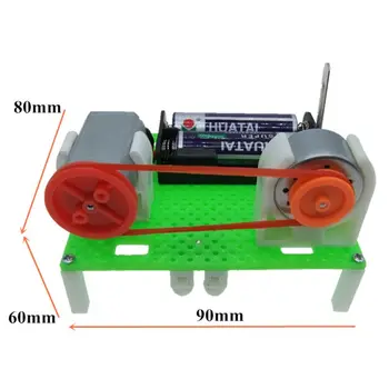 

Creative DIY Assembled Mini Transmission Generate Electric Generator Model Science Experiment Kids Children Educational Toys