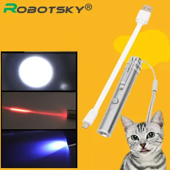 

3 in 1 Multifunction Laser Pointer Pen Powerpoint Presenter Red Lazer Pen with Micro USB Charger Cable