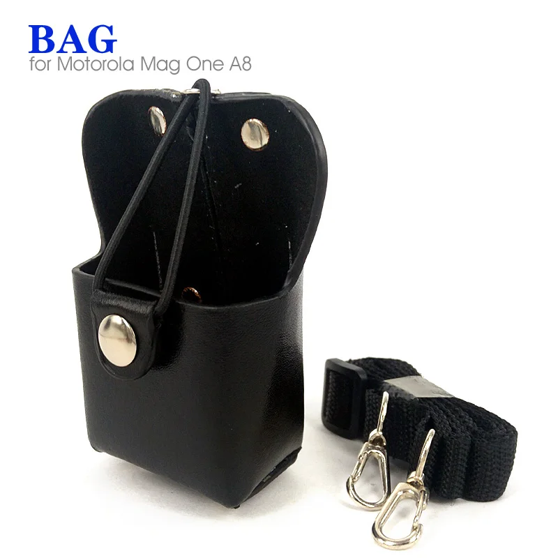 

Leather Protective Sleeve Hard Holster Bag Case for Motorola Mag One A8 A8D A8I A6 GP328plus GP344 Walkie Talkie Two Way Radio