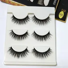 3D крест толщиной Накладные ресницы расширение Макияж Super Natural длинные ресницы 3d-25