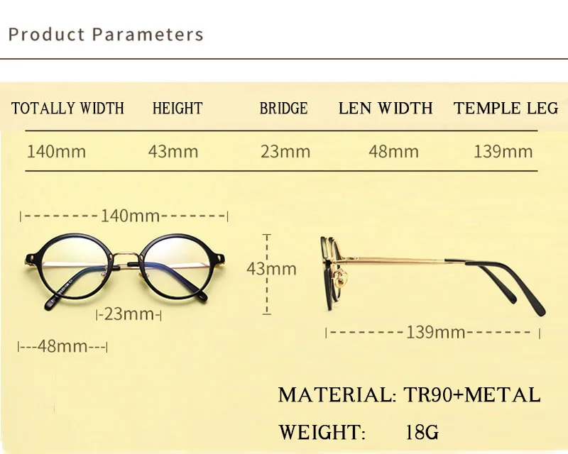 Круглые металлические Оправы для очков Для женщин Для мужчин Малый Винтаж оптический Очки модные Брендовая Дизайнерская обувь очки