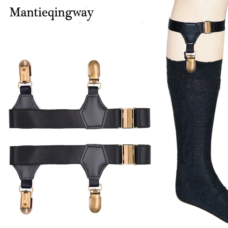 Mantieqingway Unisex Socks Stays Holders For Mens Ajustables Women Anti