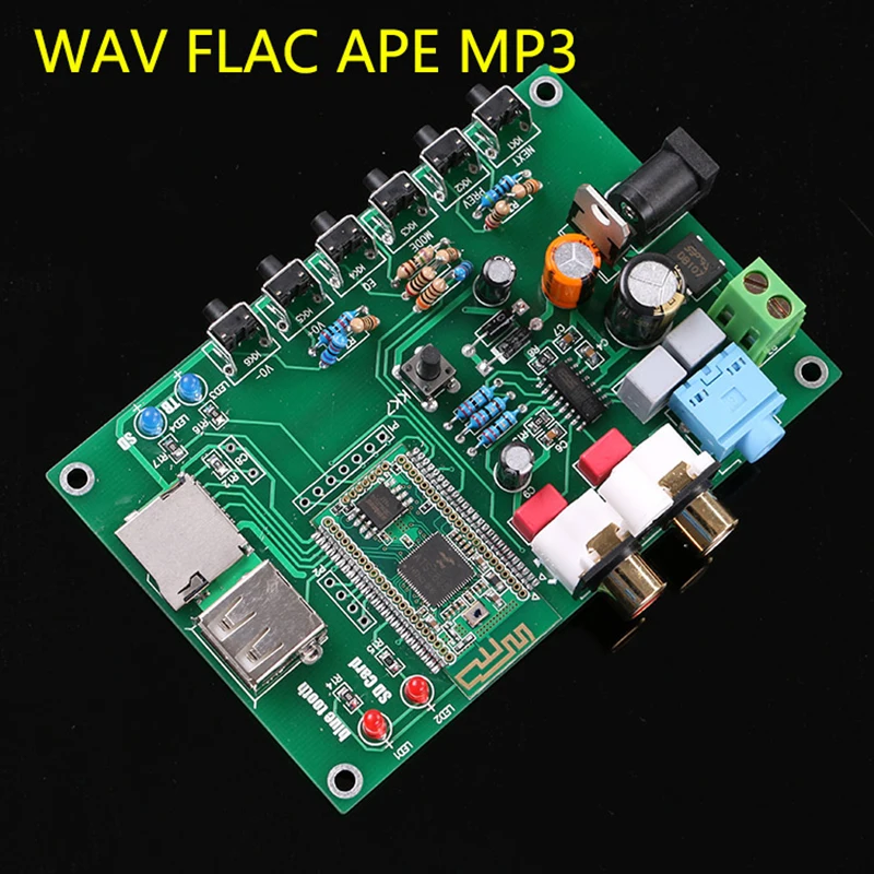 Bluetooth цифровой аудиоплеер WAV/APE/FLAC без потерь ES9023 ЦАП Декодер плата ies или SPDIF выход 5-12 В AC/DC