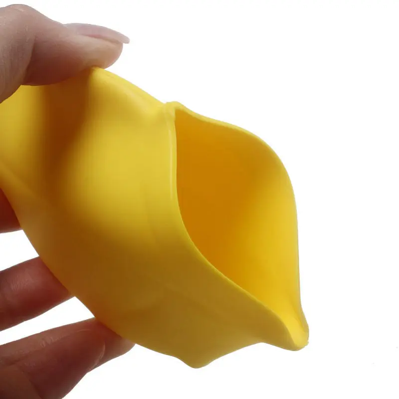 Силиконовый питьевой мытья полоскание чашки путешествия отдых экологичный Портативный кленовый лист карман силикагель чашки - Цвет: Цвет: желтый