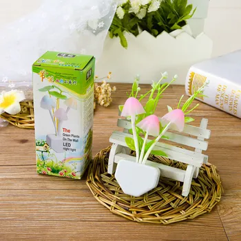 

LED Night Light Mini EU Plug Light Sensor Control ON/OFF Novelty flower Bedroom lamp For Baby kids Romantic Light home decor