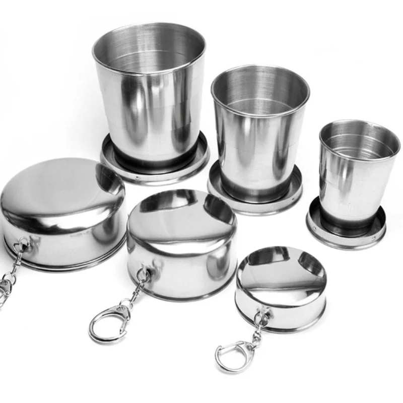 

Outdoor Stainless Steel Folding Retractable Cup