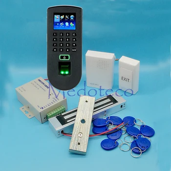 

Full Access kit Fingerprint Access Control Rfid Door Access Control System F19 Fingerprint Access Controller + Magnetic Lock