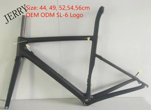 

2018 ODM Brand Logo carbon fiber road bike bicycle frame 44,49,52,54,56cm with dpd fast express free duty tax SL6