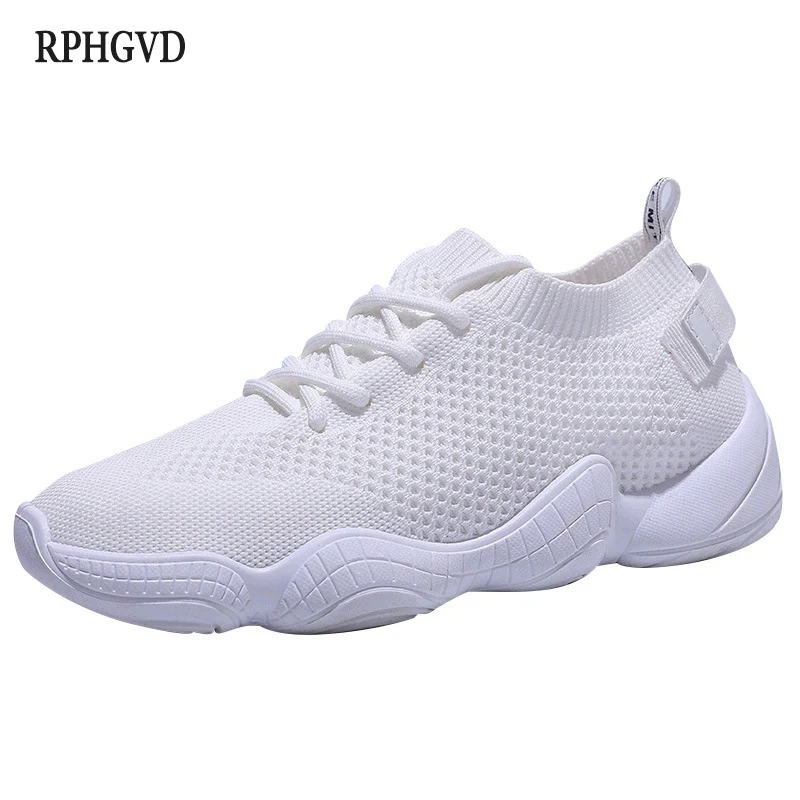 Women Casual Sports Shoes 2019 Spring And Summer New Elastic Socks Shoes Female Flying Weaving Exercise Running Shoes Women