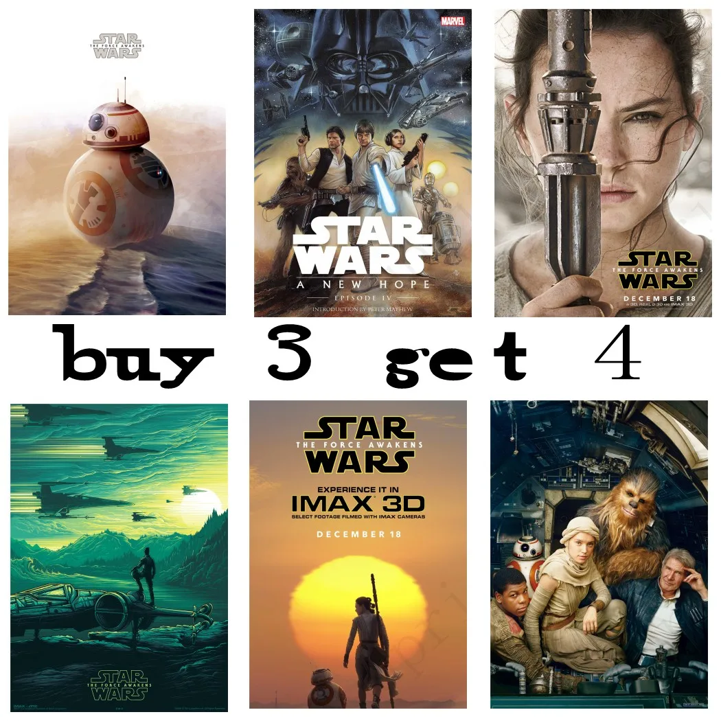 

Vintage Movie Star Wars poster Darth Vader Luke Jedi Poster New hope.The return of the jedi.. Bar Home Decor