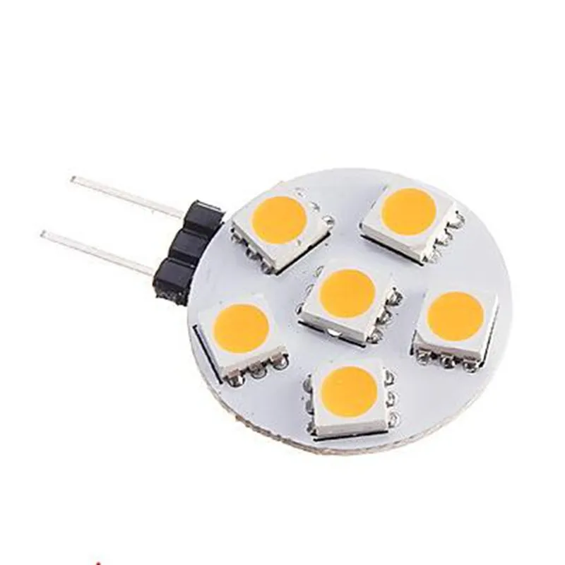 Светодиодная лампа G4 1 Вт/2 Вт/3 Вт/4 Вт 12 В постоянного тока 5050SMD 6/9/12/24 светодиодов