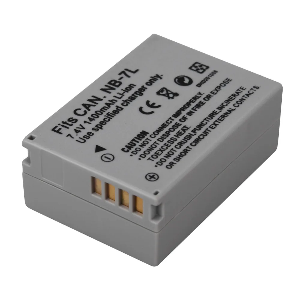 1400mah NB 7L NB7L NB 7L Replacement Spare Battery For Canon PowerShot