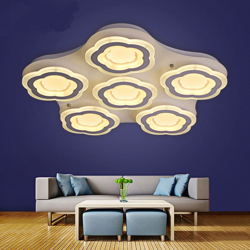 Led ceiling lamp blooming simple modern fashion bedroom lamp personalized living room restaurant bedroom creative lighting zcl