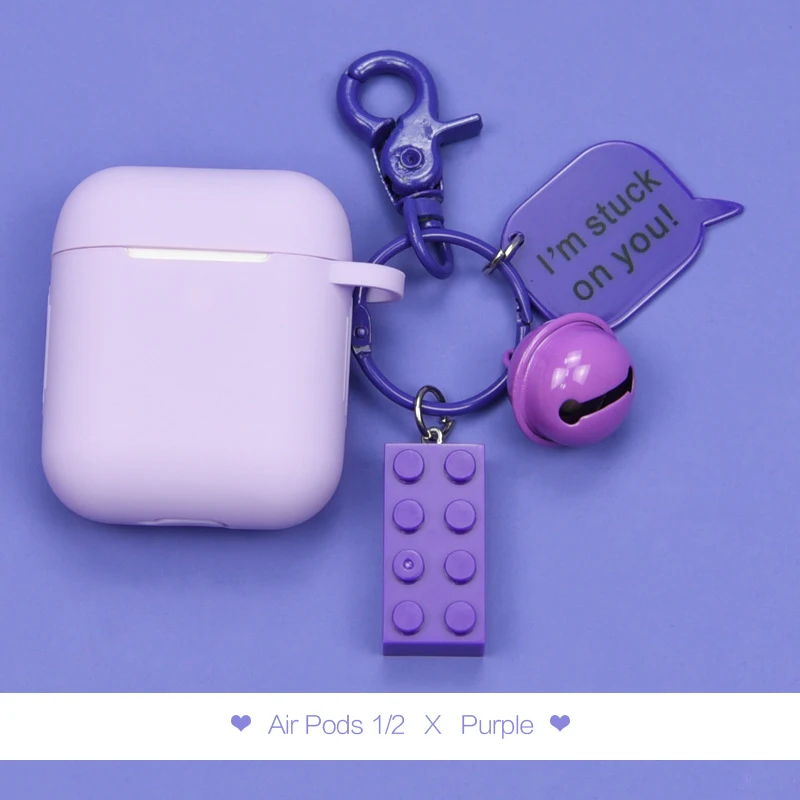 Для Apple Airpods 2 мягкий ударопрочный чехол силиконовый чехол для AirPod утолщение блоки цветной наушник для AirPods 2 защитный чехол