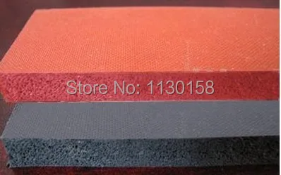 

Heat Resist Silicone Foam Sheet Size 500x500x10mm, Closed Cell Silicon Rubber Sheet for Heat Transfer, Red Color