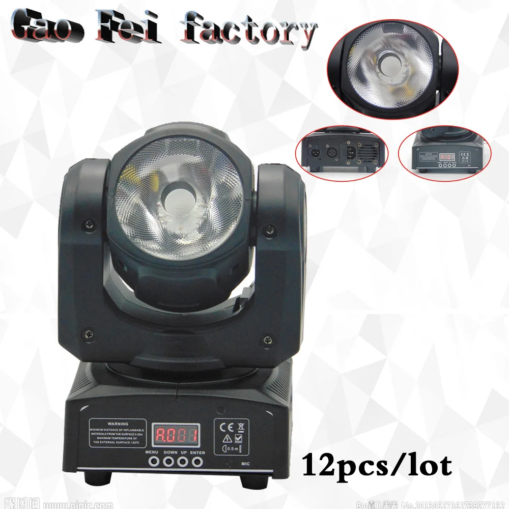 

12 pcs/lot LED Spot Moving Head Light/USA Luminums LED DJ Spot Light 60W beam moving heads lights super bright LED DJ Spot Light