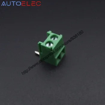 

100Pcs PCB Screw Terminal Block Connector pitch3.5mm spacing 3p 300V 10A vertical right angle pin instead of Phoenix Contact