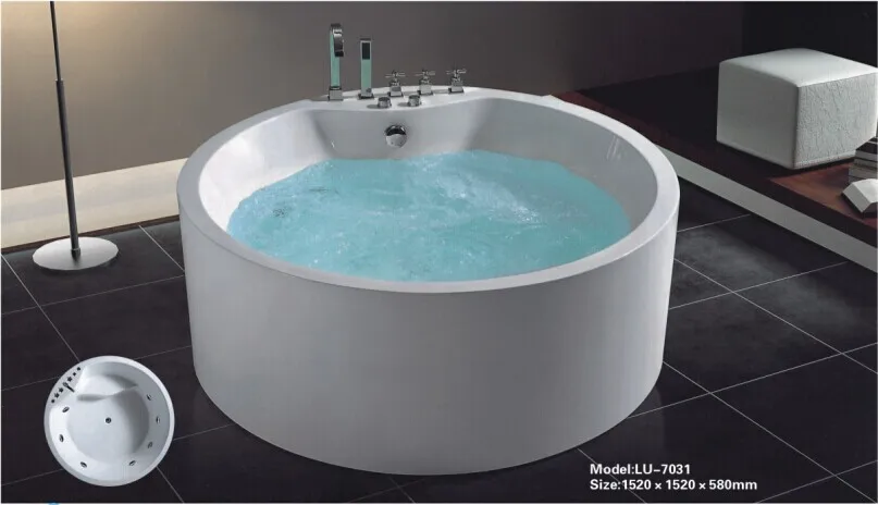 Круглая акриловая ванна диаметр 1 52 м 0262 LU7031|bathtub|bathtub acrylic |