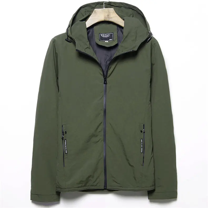 MuLS 2019 Hooded Jackets Male Autumn Men Jacket Coats Hoodies Spring Lightweight Mens Outerwear Youth Plus Size 4XL Dropshipping 2