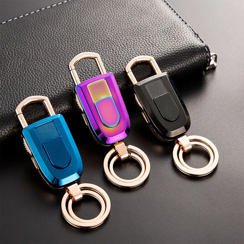 Новинка USB металлическая электронная перезаряжаемая Зажигалка Ветрозащитная