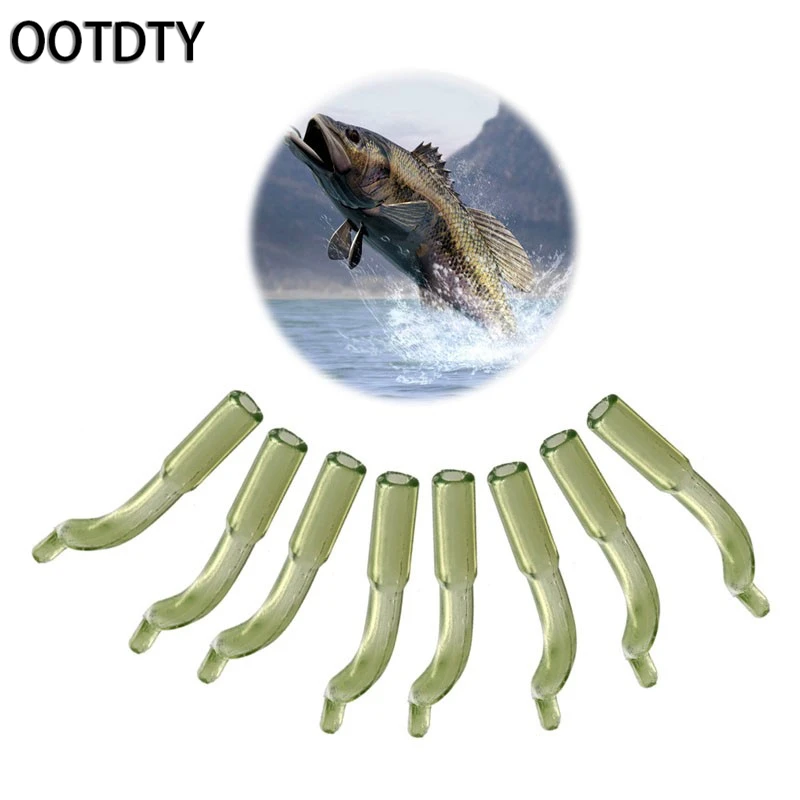 

OOTDTY 50pcs Carp Fishing Accessories Carp Hook Sleeve Fish Tool Tackle Fishing Swivel
