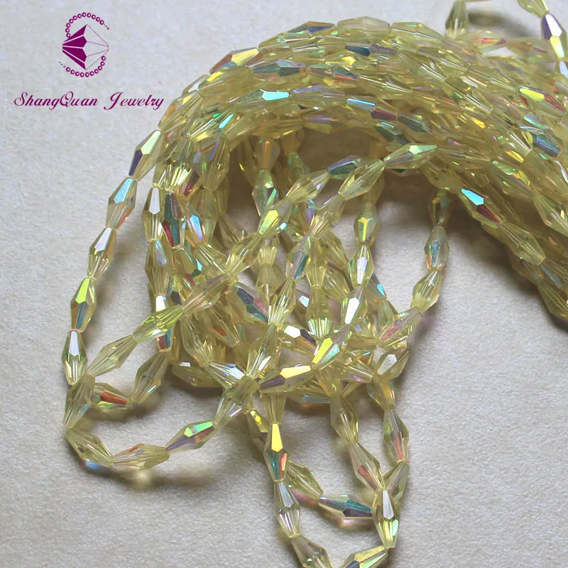 Hot New 12x6mm AB Color Plating Olive Beads Crystal Glass Rice Shape For Bracelets Necklace Wedding Jewelry DIY | Украшения и