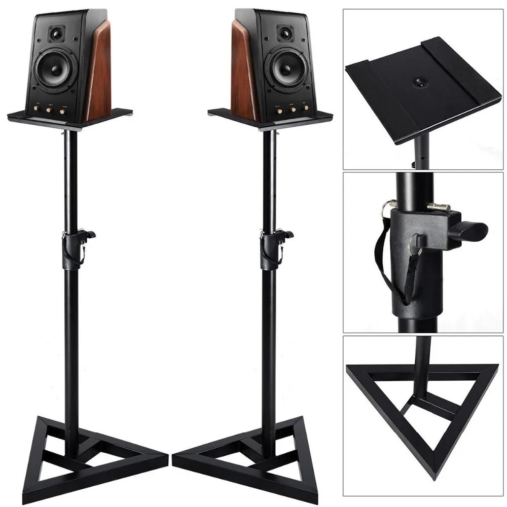 Heavy Duty Telescoping Monitor Speaker Stand Height Adjustable Studio