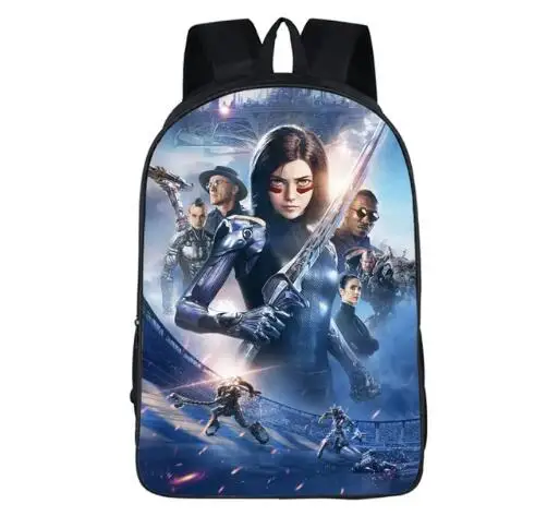 Alita битва Ангел печати для женщин рюкзаки детей школьные ранцы для подростков обувь девочек плеча рюкзак сумка Bookbag - Цвет: as picture