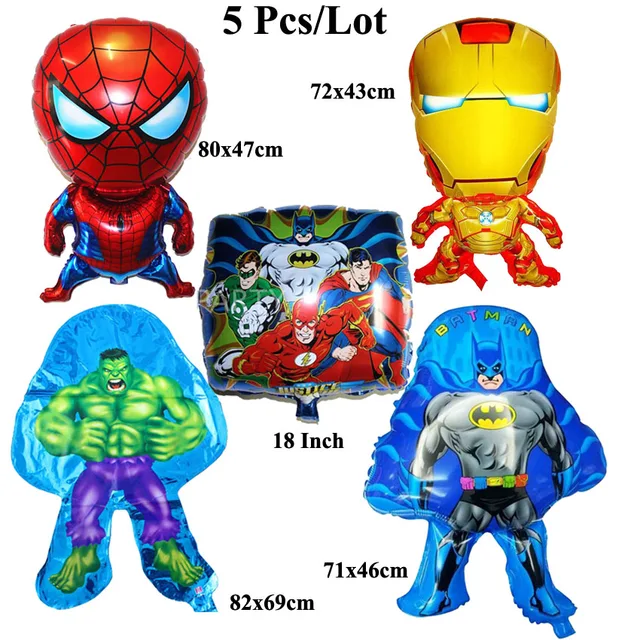 5pcs lot foil baloon ballons spiderman balloons party decoration