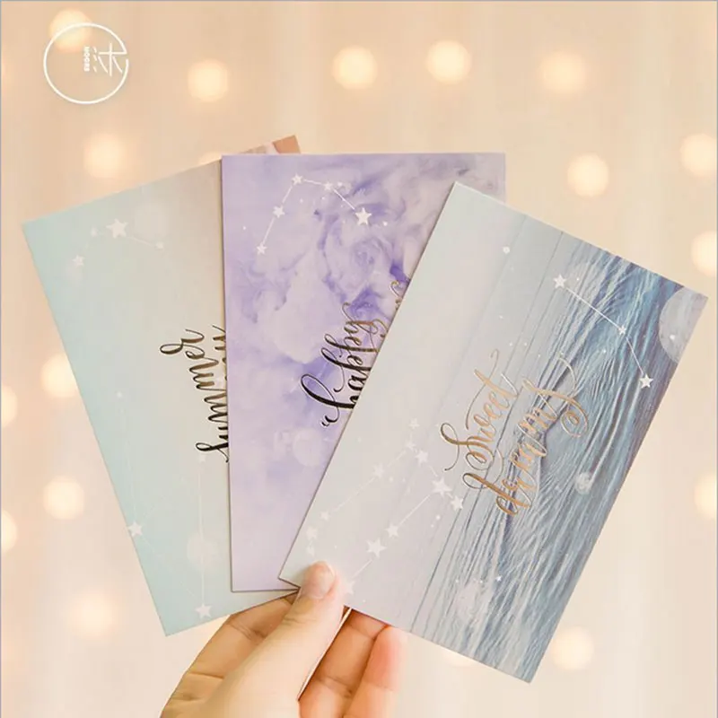 

30 Pcs/box Cute Dream planet greeting card blessing card message cards birthday card postcard gift
