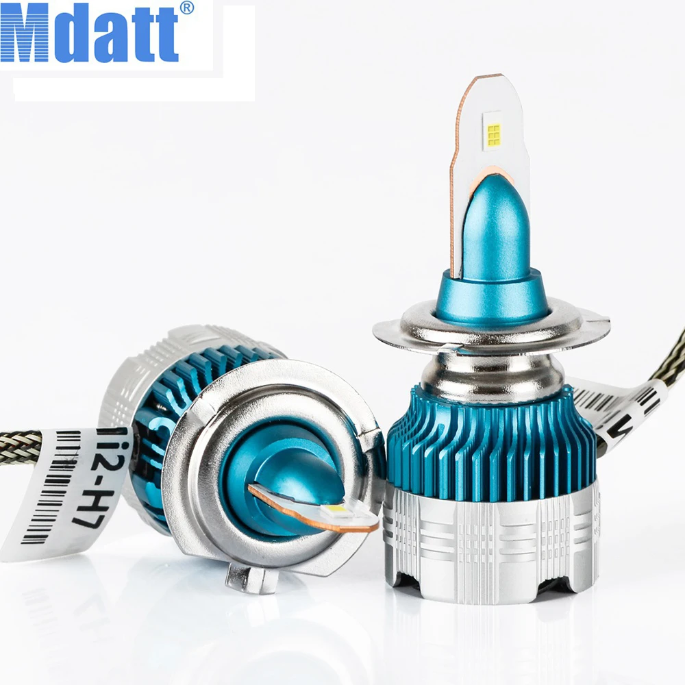 Чипы Mdatt H7 H11 CSP автомобильная фара s светильник HB4 9006 H4 H8 880 5202 H3 Led 24V 8000LM | Автомобили