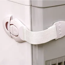 10 шт. Детская безопасность замок Многофункциональный Бенди холодильник шкафа Дверные Замки Ящик Туалет безопасности пластиковый замок MU871404