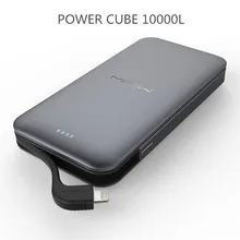 Mipow 10000mAh Power Bank 3A Fast Charge With MFi Certified Connector Ultra-thin Polymer Metal Alloy Power bank For iPhone 7 8 X