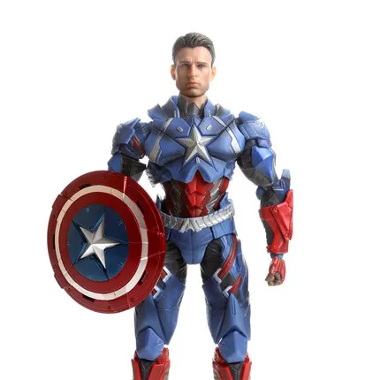 

25cm Captain America multi-joint super moving doll model As a gift for students