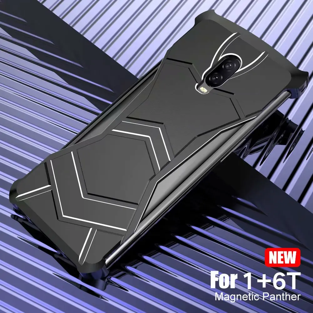 1+ 6 T Магнитный адсорбционный металлический чехол для Oneplus 6 T защитная оболочка для мобильного телефона