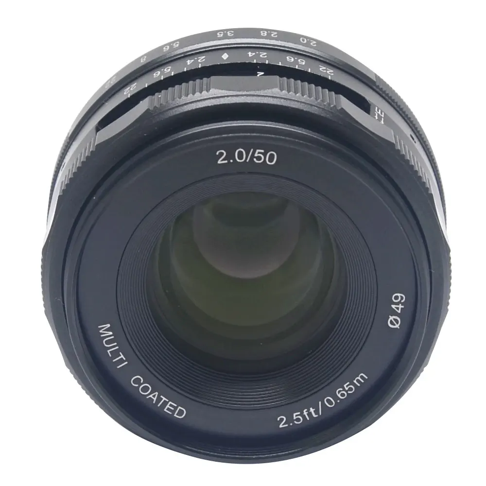 Meike MK S 50mm F2.0 ручная фокусная линза с многослойным покрытием для камер Sony NEX5 NEX6 NEX7