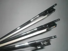3 PCs Strong Carbon Fiber Violin bow with grids with Different Ebony frog 4 4