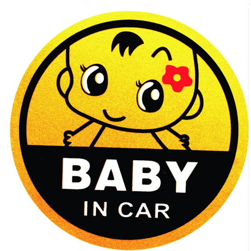 SLIVERYSERA виниловая Милая мультяшная наклейка для автомобиля s Baby в автомобиле узор