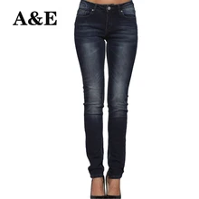 Alice & Elmer Skinny Women Jeans Shortened Woman Jeans For Girls Stretch Mid Waist Jeans Female Pants