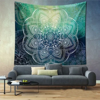 

Indian Bohemian Mandala Print Tapestry Wallpaper Decoration Hanging Sandy Beach Throwing Carpet Camping Tent Travel Yoga Mural