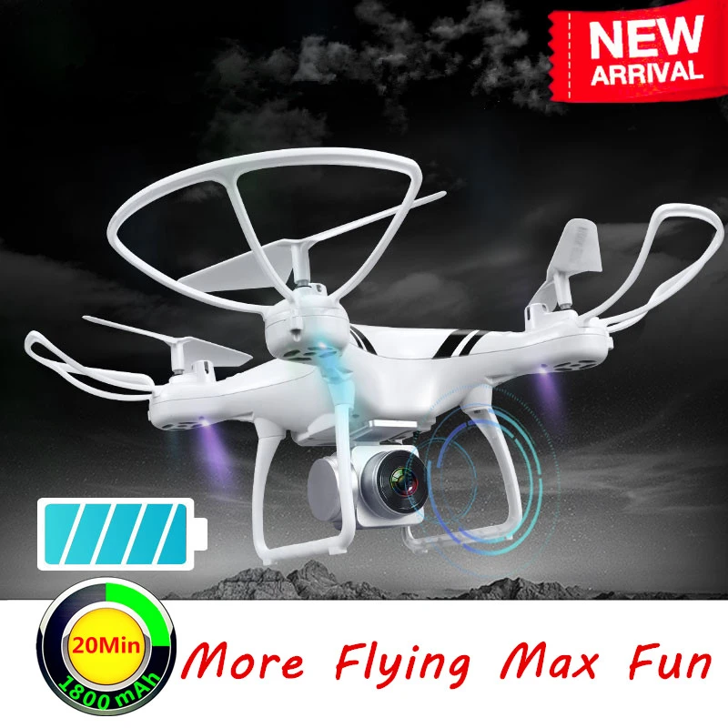 2.4 g altitude hold hd camera quadcopter rc drone wifi fpv live helicopter hover