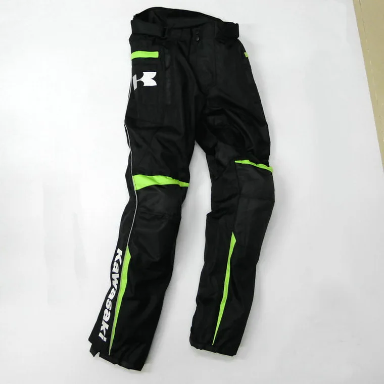 

KAWASAKI cross-country motorcycle trousers Moto riding pants  windproof keep warm locomotive pants of Oxford Cotton denier