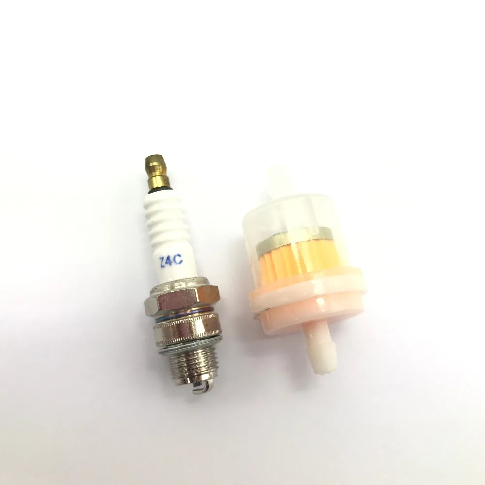 

New Spark Plug Fuel Filter 49cc ~ 80cc 2 Stroke Motorized Bicycle Bike
