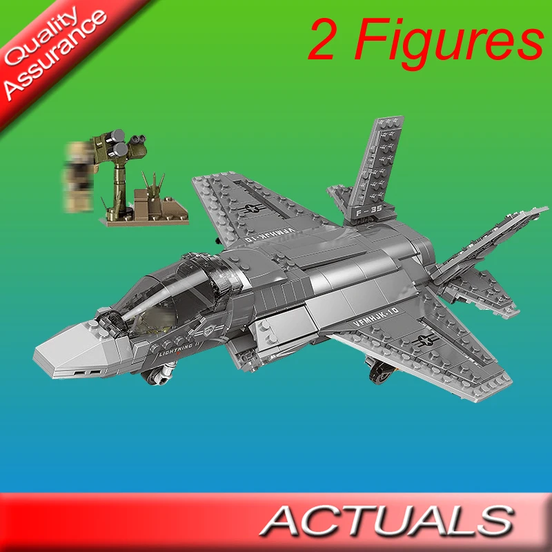 

XINGBAO 06026 City Military Series The F35 Fighter Building Blocks 646PCS Helicopter Plane Model Bricks Compatible with Lego MOC