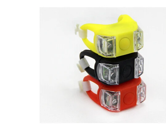 Discount 1pcs Mini Waterproof Silicone mountain Bike Light Cycling Beetle Warning lights Front Rear Tail Lamp Bicycle light BL8021 5